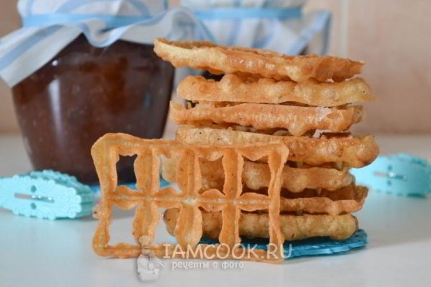 Рецепт хворост из жидкого теста