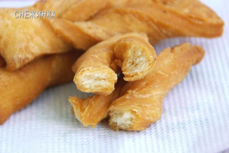 Рецепт хворост слоистый, постный