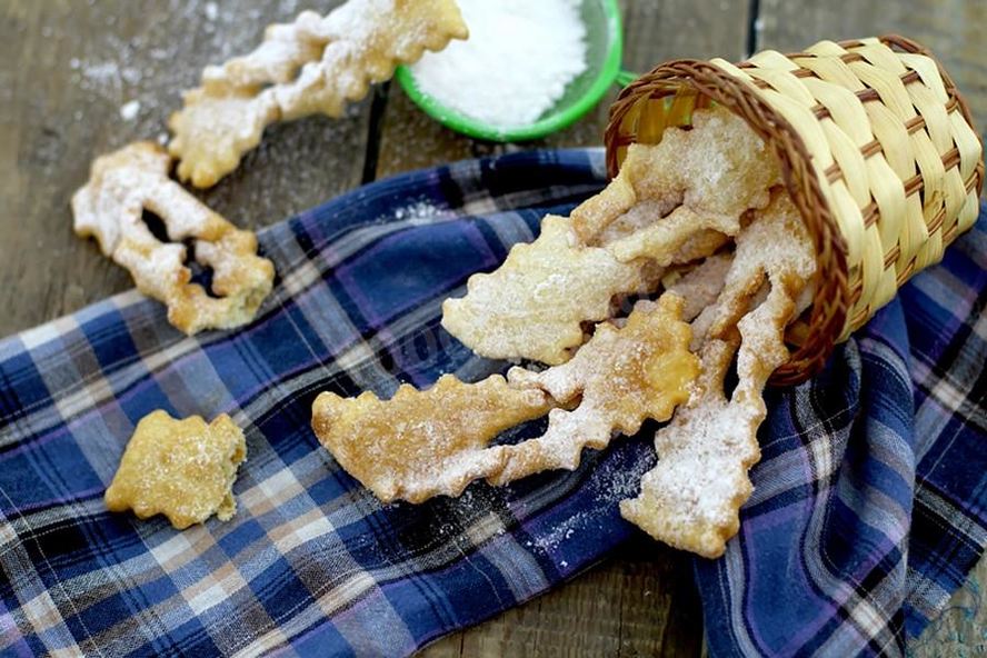 Рецепт хворост тонкий хрустящий на кефире