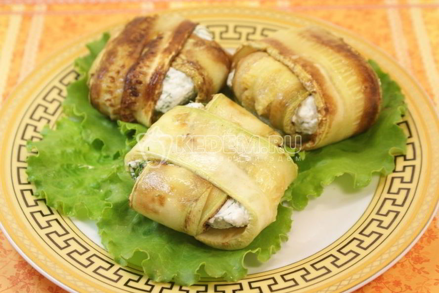 Рецепт конвертики из кабачков с сыром