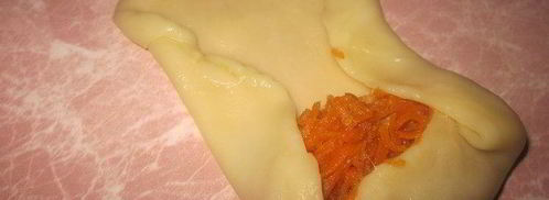 конвертики с морковкой и яблоком. Шаг 7