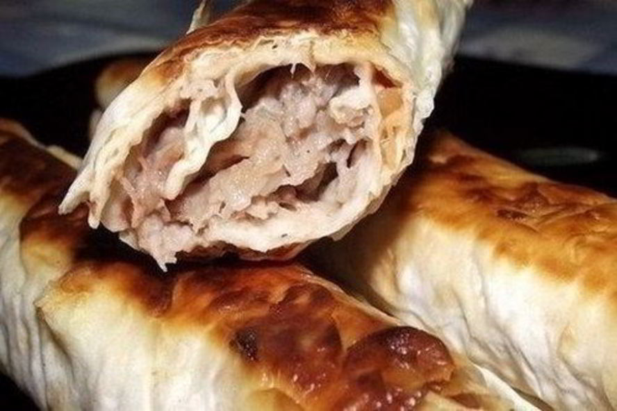 Рецепт хрустящие трубочки из лаваша с фаршем