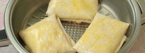 конвертики из лаваша с ветчиной и сыром. Шаг 6