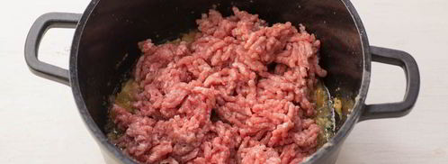 конвертики с мясом и фасолью в лаваше. Шаг 3