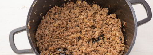 конвертики с мясом и фасолью в лаваше. Шаг 4