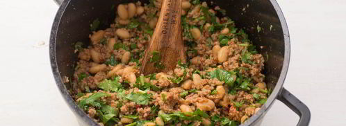 конвертики с мясом и фасолью в лаваше. Шаг 8