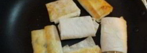 конвертики с творогом из лаваша. Шаг 5