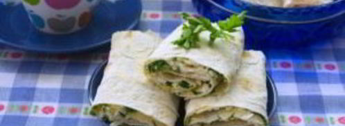 лаваш с брынзой и зеленью. Шаг 9