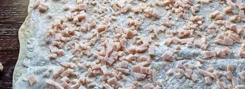 лаваш с корейской морковкой и ветчиной. Шаг 7