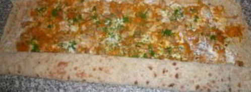 лаваш с курицей и морковкой. Шаг 4