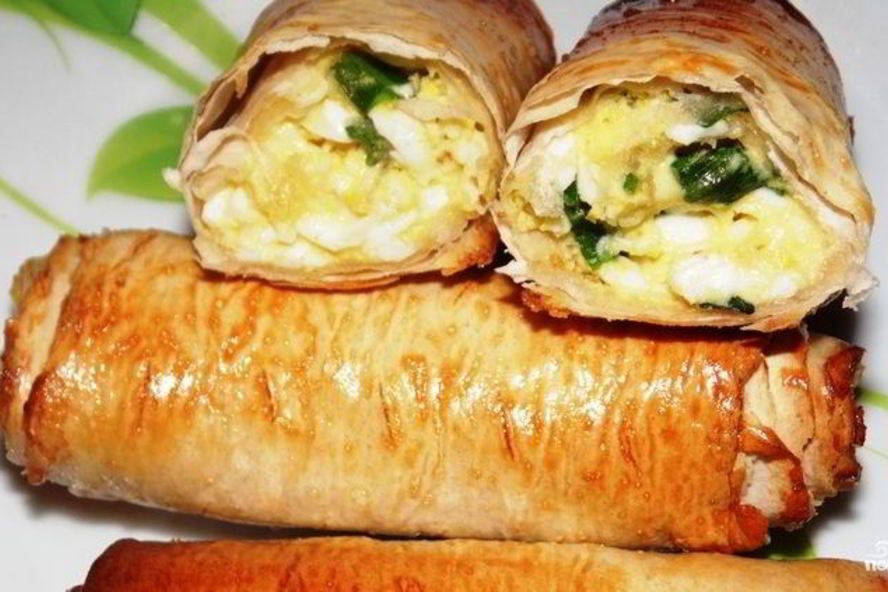 Рецепт лаваш с луком