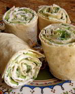 Лаваш с огурцом и сыром