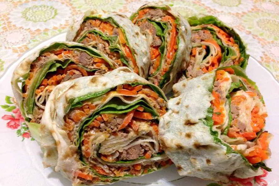 Рецепт лаваш с печенью