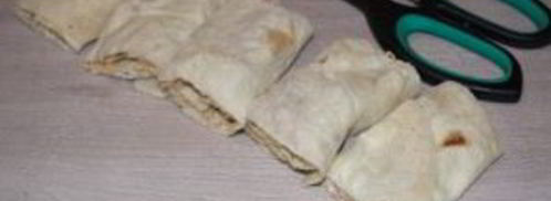 лаваш с рыбой и сыром. Шаг 6