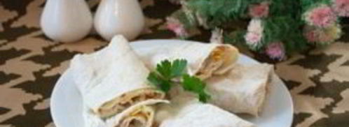 лаваш с рыбой и сыром. Шаг 7