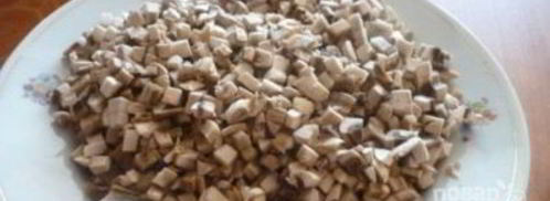 лаваш с шампиньонами и сыром. Шаг 2