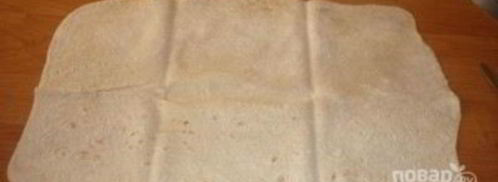 лаваш с шампиньонами и сыром. Шаг 4