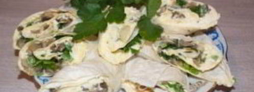 лаваш с шампиньонами. Шаг 11