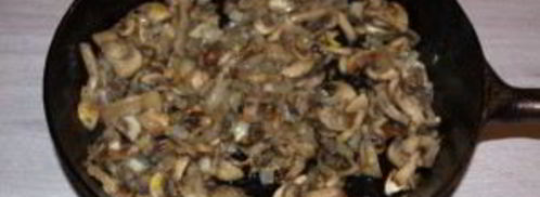 лаваш с шампиньонами. Шаг 3