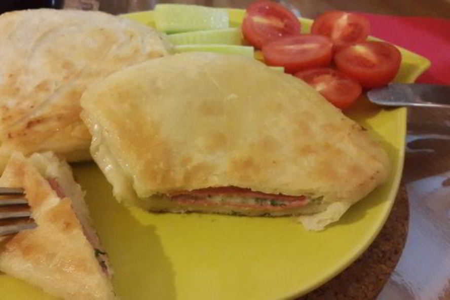 Рецепт лаваш с сыром и зеленью