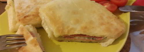 лаваш с сыром и зеленью. Шаг 7