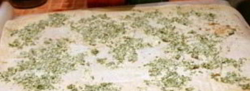 лаваш с ветчиной и плавленым сыром. Шаг 4