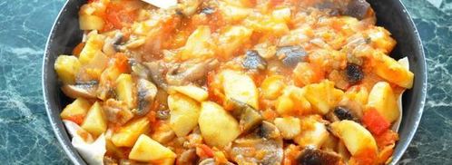 овощи, запеченные на лаваше. Шаг 3