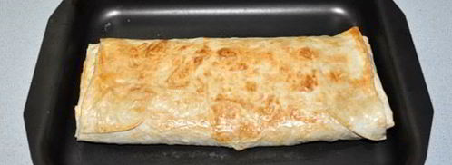 рулет с яблоками из лаваша. Шаг 7