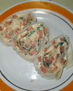 Рулетики из лаваша с рыбой