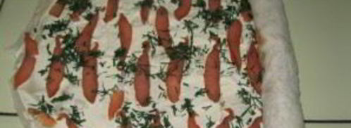 рулетики из лаваша с рыбой. Шаг 4