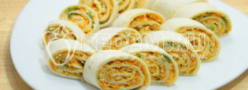 рулетики из лаваша. Шаг 7