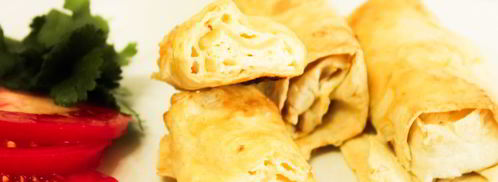 рулеты из лаваша с сыром. Шаг 9