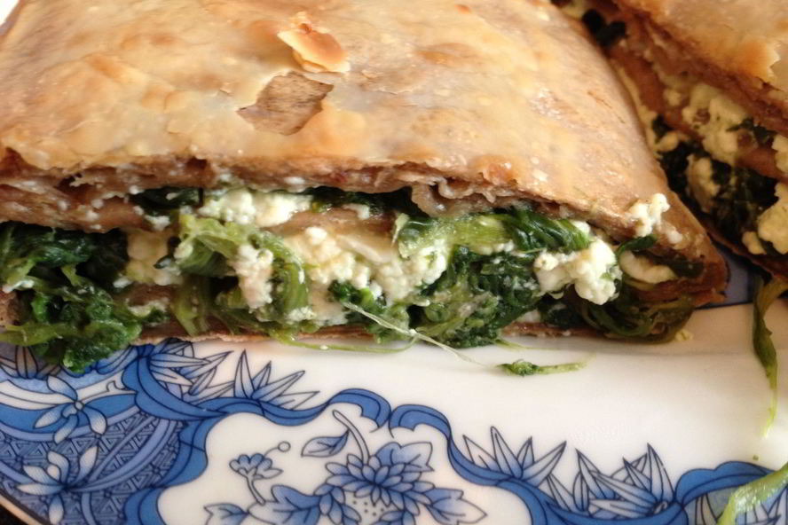 Рецепт шпинат в лаваше