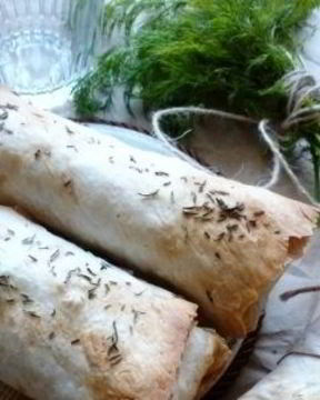 Сосиски в лаваше в духовке