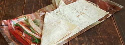 треугольники из лаваша с ветчиной и сыром. Шаг 7