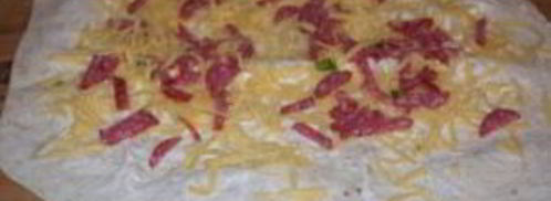 закуска из лаваша с корейской морковкой. Шаг 2