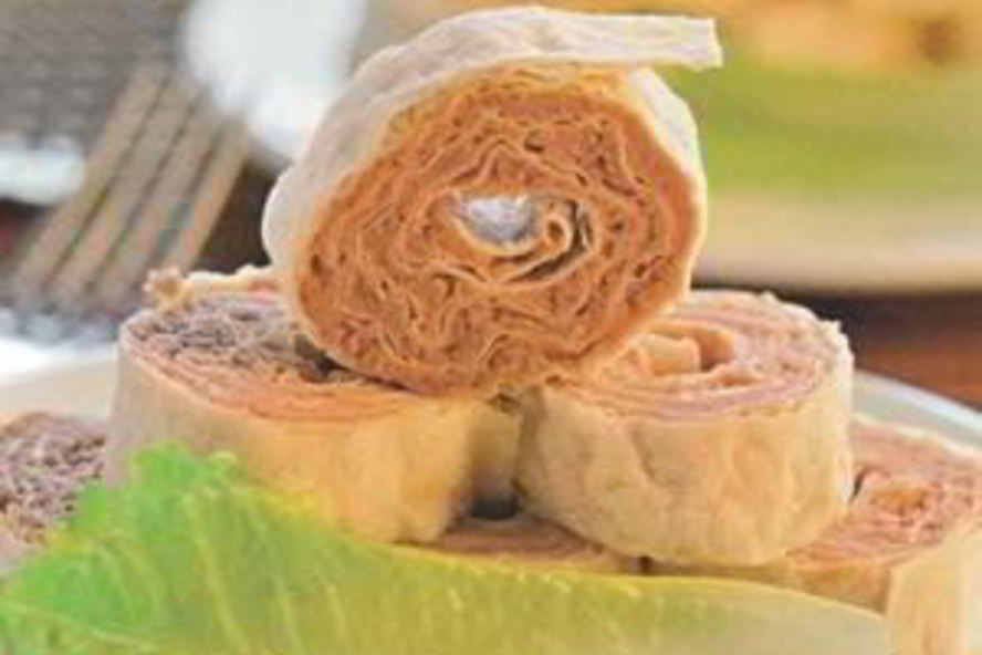 Рецепт закуски из лаваша с начинкой