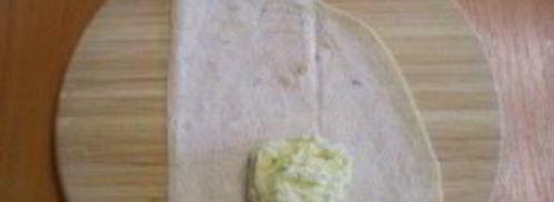 жареный лаваш с начинкой. Шаг 5