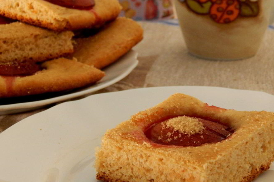 Рецепт фокачча со сливами