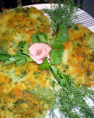 Картофельные лепешки с сыром и зеленью