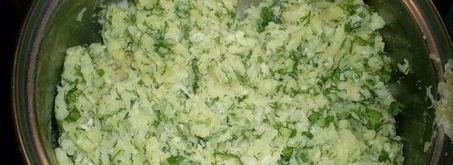 картофельные лепешки с сыром и зеленью. Шаг 4