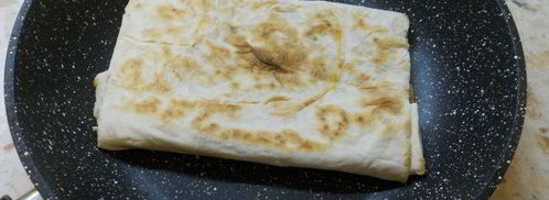 лепешки из лаваша с мясом и сыром. Шаг 6