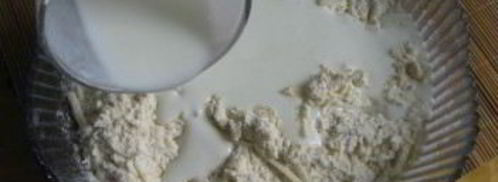 лепешки на кефире в духовке. Шаг 3