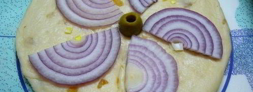 лепешки с луком на оливковом масле. Шаг 5