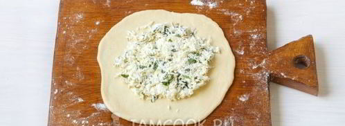 лепешки с сыром и зеленью на сковороде. Шаг 14