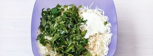 лепешки с сыром и зеленью на сковороде. Шаг 10