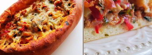 пиде — турецкая лепешка в форме лодочки с начинкой из фарша. Шаг 23