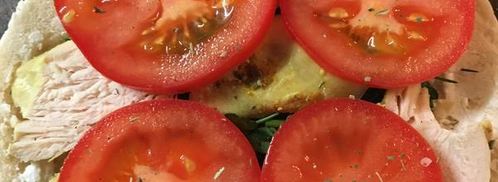 пита с курицей, сыром и овощами. Шаг 4