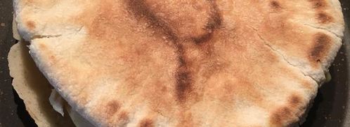 пита с курицей, сыром и овощами. Шаг 5