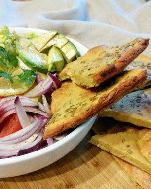 Сокка лепешка из нутовой муки